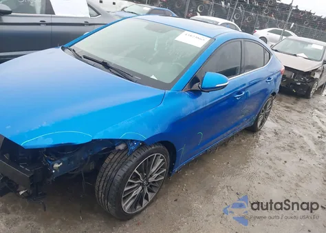 2018 Hyundai Elantra Sport из США, поврежденный, VIN KMHD04LB1JU524253